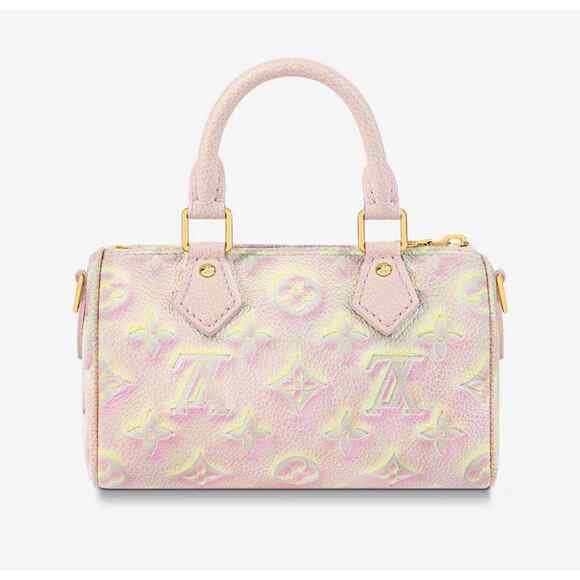 Louis Vuitton Nano Speedy Stardust Mini Monogram LV Logo Crossbody Shoulder Bag - Picture 7 of 12